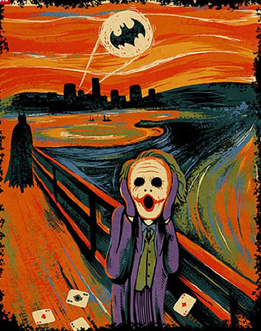 Batman Joker Scream Cross Stitch Pattern in 2021. Art jokes, Pattern art, Cross stitch patterns, Munch Scream HD phone wallpaper