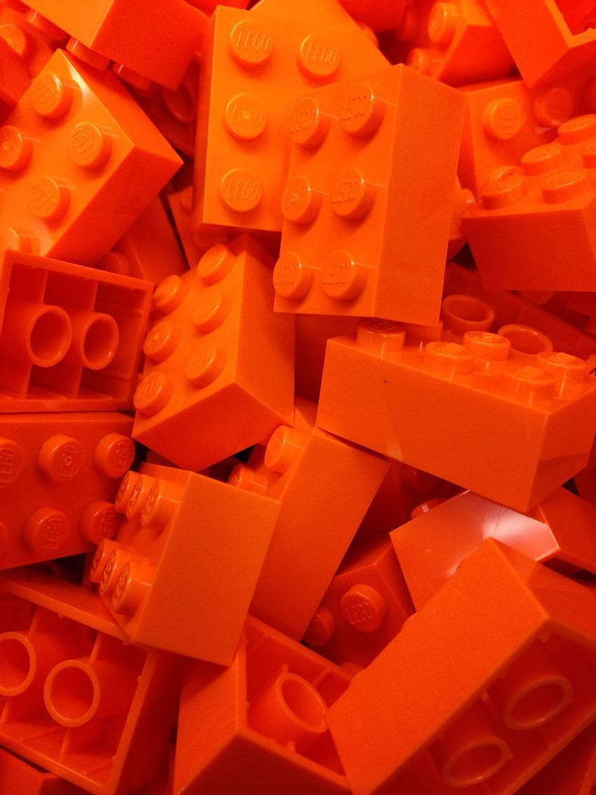 Pomarańczowe Lego!. Pomarańczowa estetyka, Pomarańczowy , Pomarańczowy, Vintage Pomarańczowa estetyka Tapeta na telefon HD