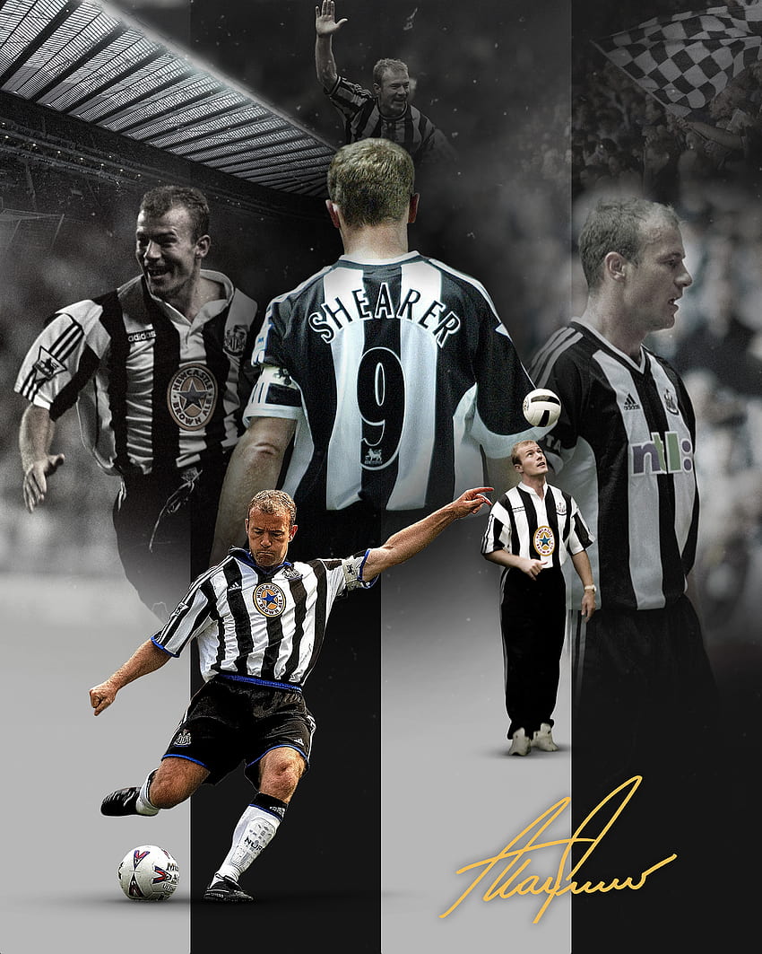 Alan Shearer, Newcastle-Legende HD-Handy-Hintergrundbild