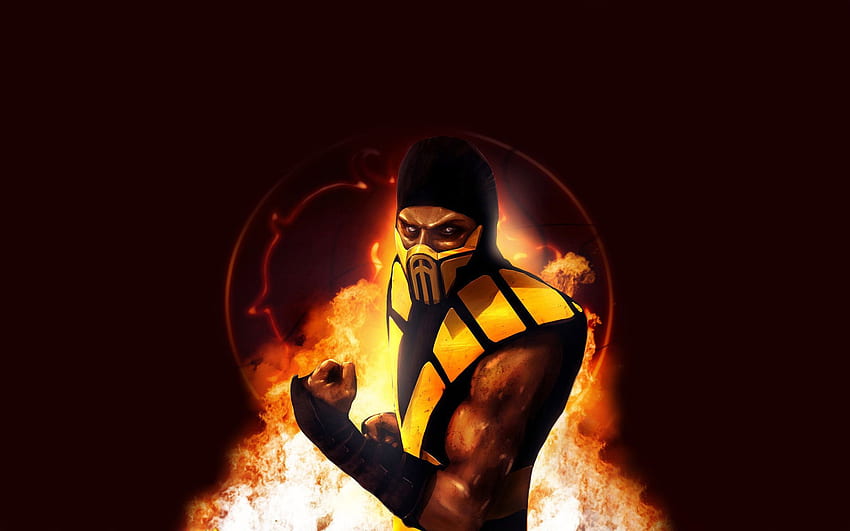Mortal Kombat Scorpion on fire Mortal Kombat games, fan, Fire Ninja HD ...