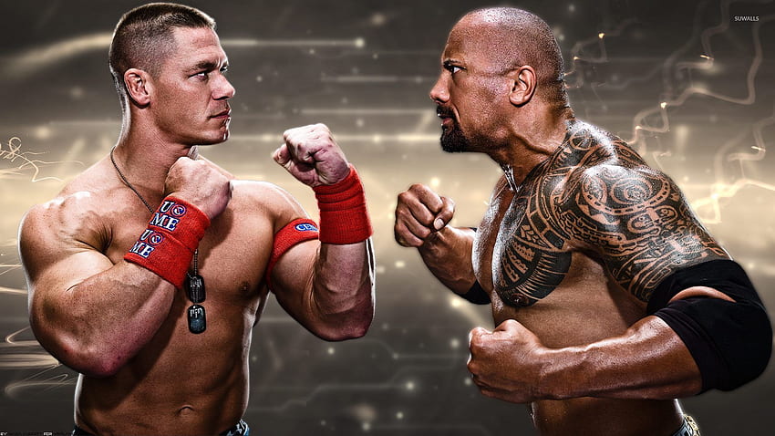 John Cena Vs The Rock - Rock Dwayne Johnson Wwe - & Background HD wallpaper