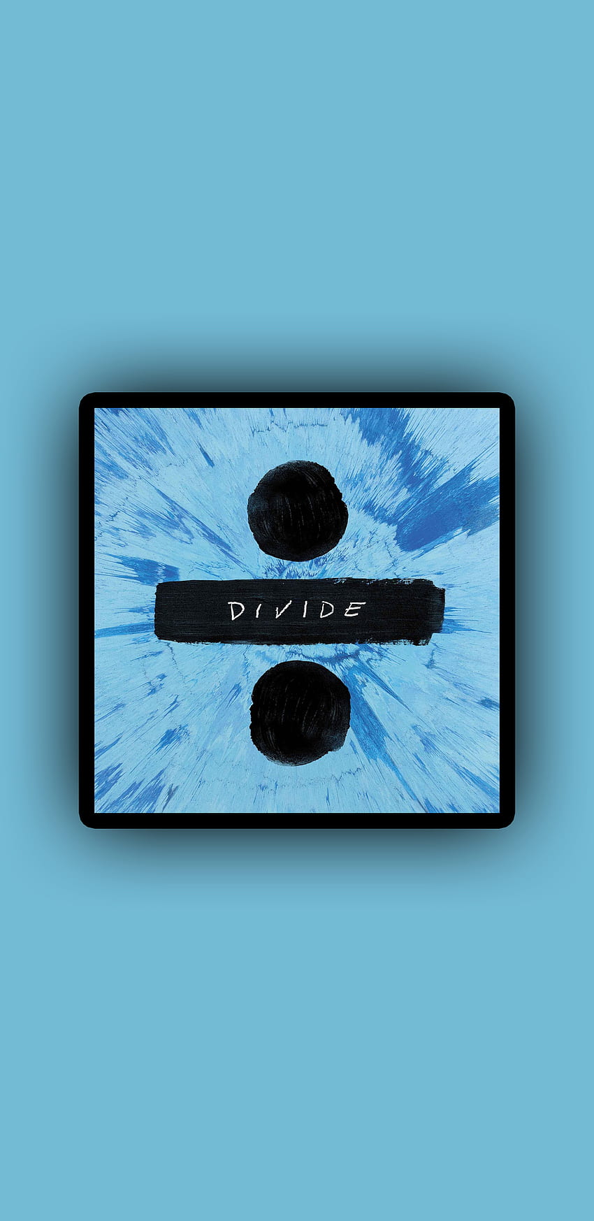 Ed Sheeran ÷, Pop, Divide, Ed Sheeran, Singer, electric blue, Blue, Music, UK, Album HD тапет за телефон