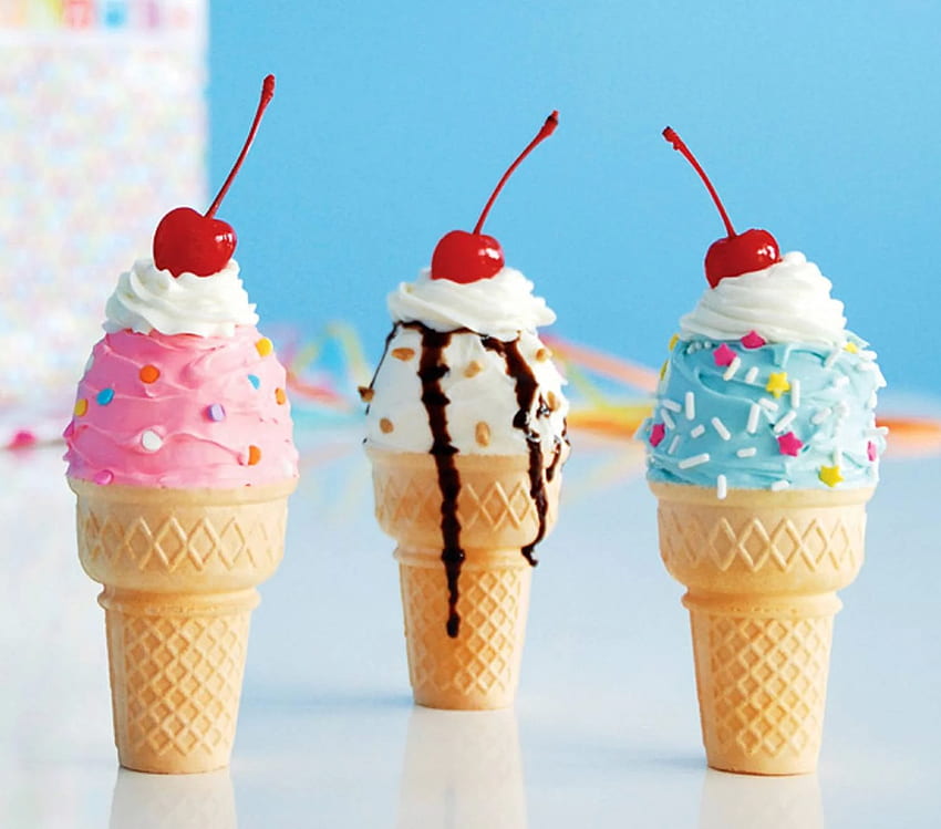 โคนไอศกรีม - ICE CREAM / วอลล์เปเปอร์ HD