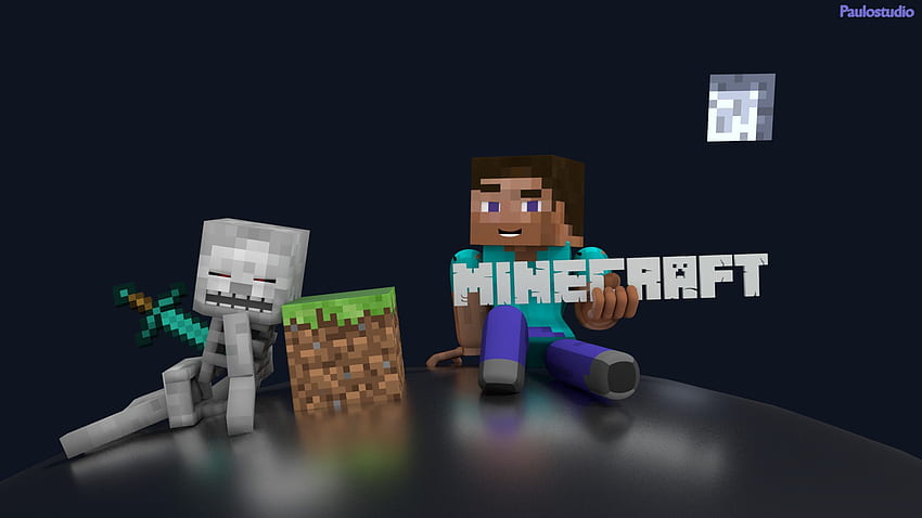 Steve (Minecraft), Fortnite and Minecraft HD wallpaper