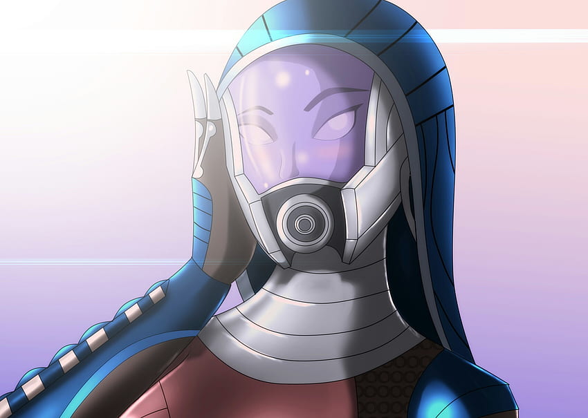 Mass Effect Tali Zorah Helmet Fantasy HD wallpaper