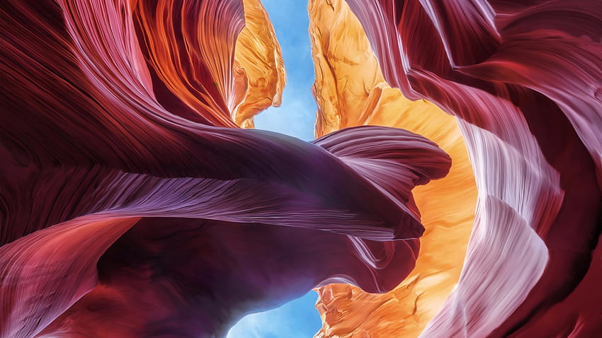 Antelope Canyon Under Blue Sky During Daytime Nature HD wallpaper | Pxfuel