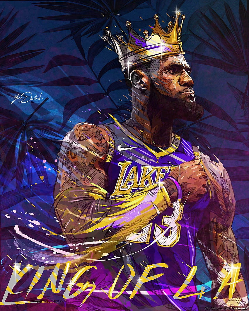 Lebron James Lakers - König der Lebron James Lakers HD-Handy-Hintergrundbild