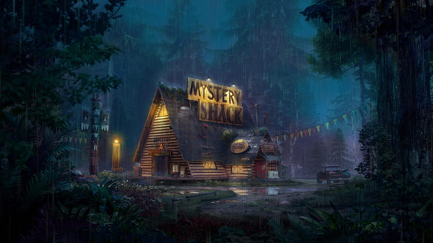 Mystery Shack, Gravity Falls(Artem Shashkin 제작) []:, Gravity Gaming HD 월페이퍼