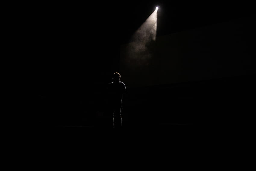 Dunkel, Glanz, Licht, Silhouette, Mensch, Person, Einsamkeit, Strahl HD-Hintergrundbild