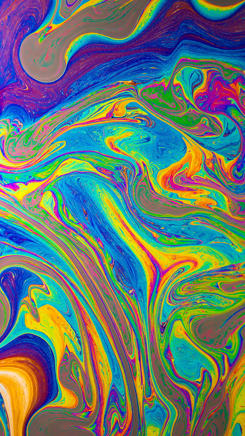 Abstract, Patterns, Multicolored, Motley, Paint, Liquid HD phone wallpaper