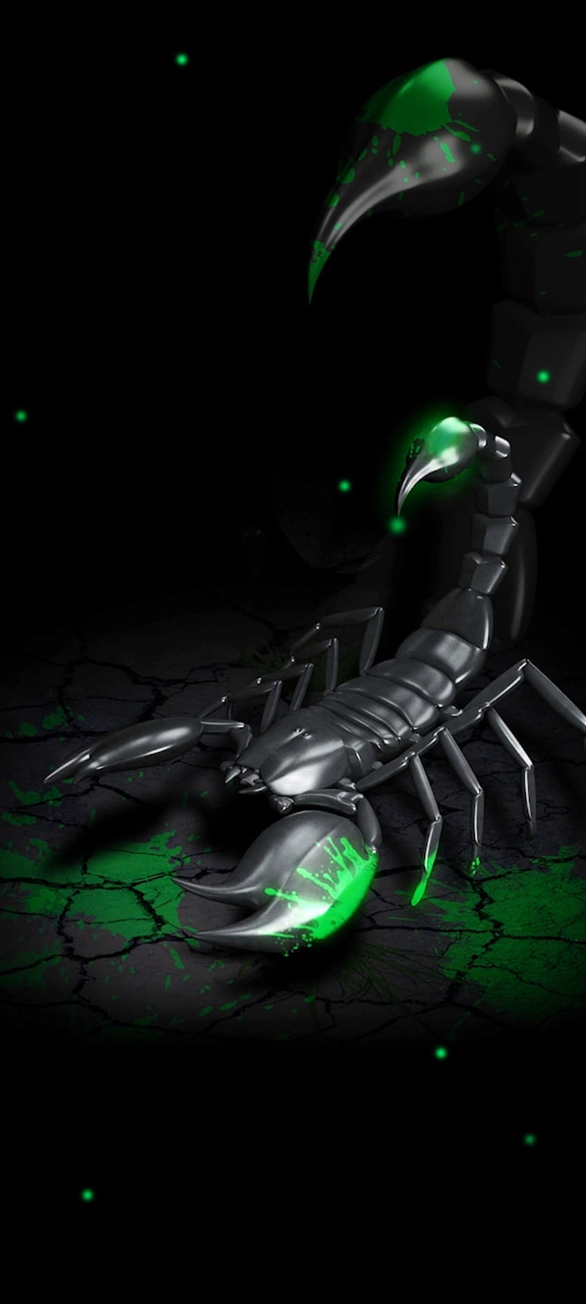 Dark Venom Scorpion, art, flash graphy, premium HD phone wallpaper