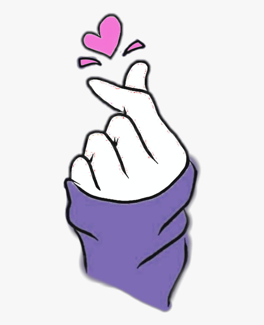 Kpop Finger Heart, BTS Finger Heart Papel de parede de celular HD
