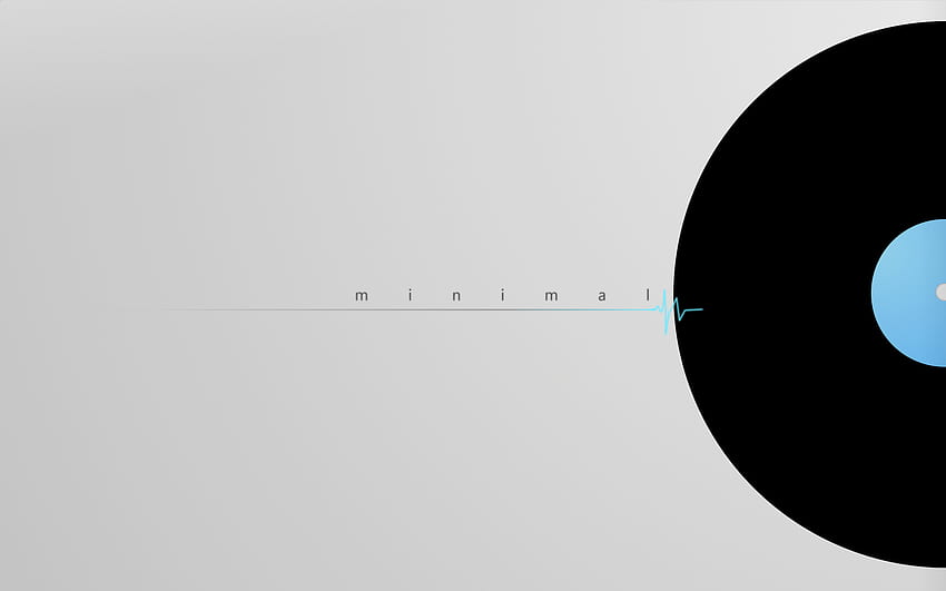 Abu-abu, minimal, vinil, lingkaran, musik Wallpaper HD