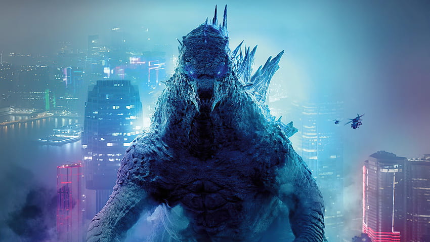 Personagem do mal Godzilla filme Godzilla vs Kong, 2021 e - papel de parede HD