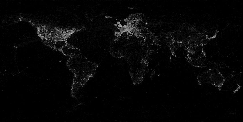 โลกแห่งความมืด แผนที่โลก วอลล์เปเปอร์ HD