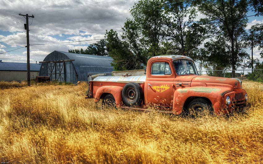 Old Rusted Truck Auto PX ~ . HD wallpaper