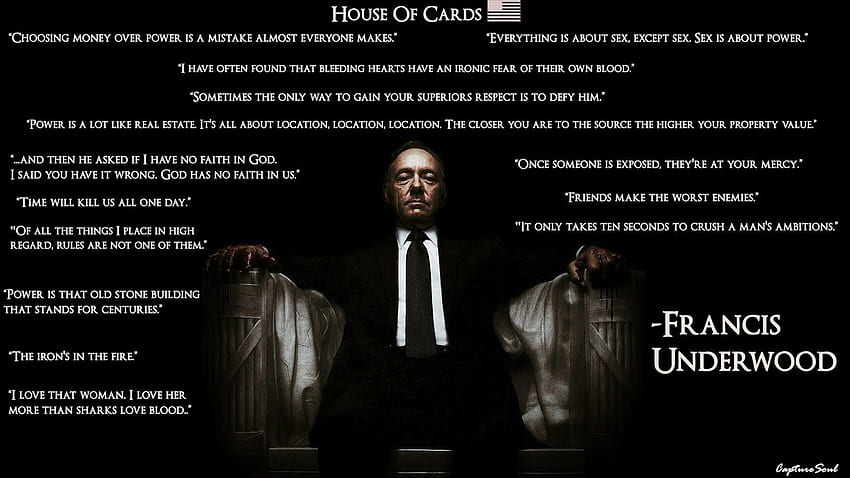 Kevin Spacey House Of Cards Quotes House of cards kevin spacey [] for your , Mobile & Tablet. Explore House of Cards . House of Cards, Crush Aesthetic Quotes HD wallpaper