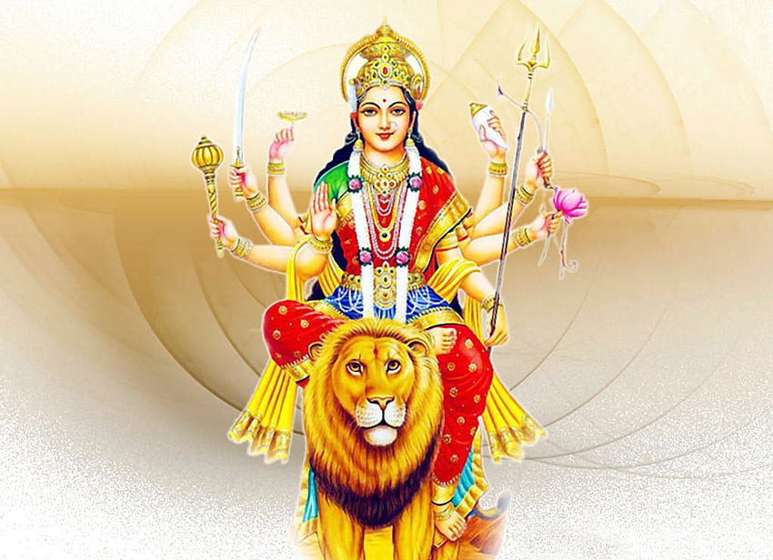 Sherawali Durga Mata - Maa Durga HD wallpaper