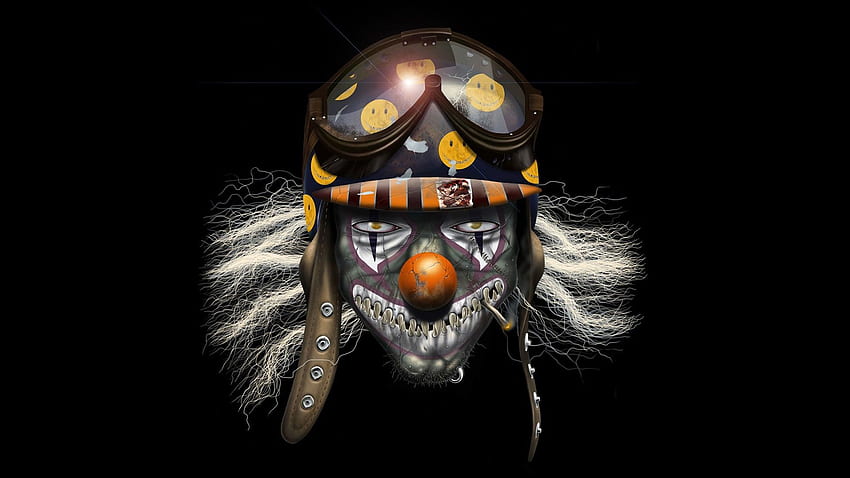 fotki maski na twarz wzory czaszka niebezpieczeństwo jakości tło . Złe klauny, klaun, grafika fantasy, maska ​​ducha Tapeta HD