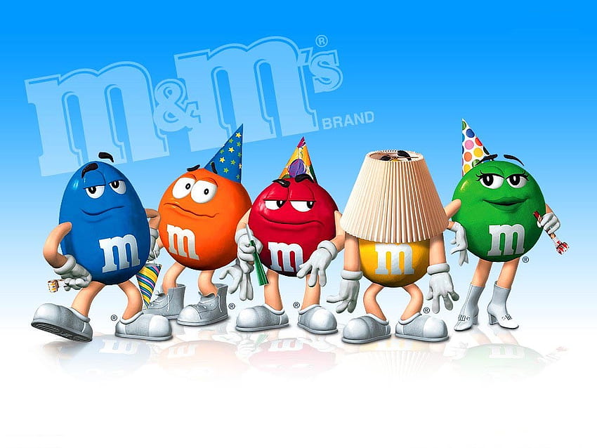 My - Cartoons : M&Ms Candies Party, m&m's HD wallpaper