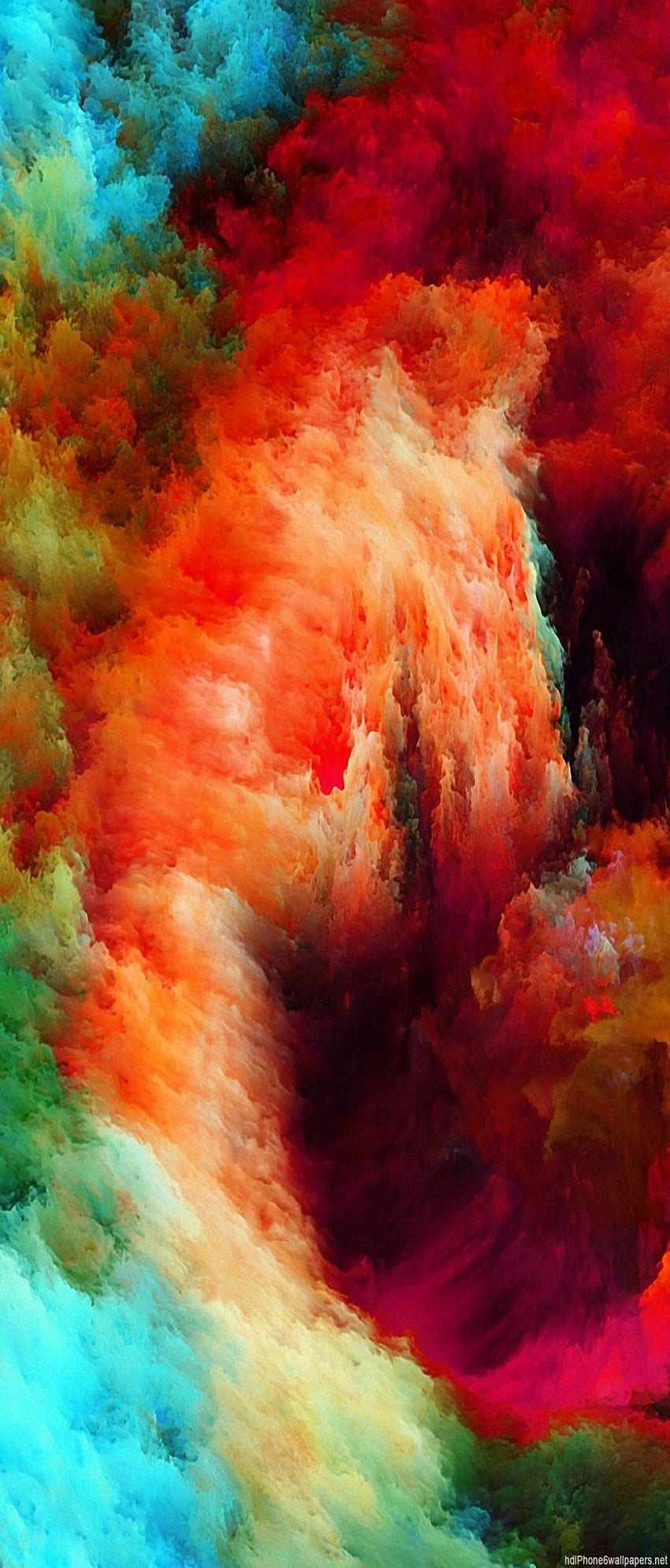 Orange, Türkis, Koralle, Muster, Galaxie, Farbe, abstrakt, digitale Kunst, s8, Wände, Samsu. Live-iPhone, iPhone 6, iPhone HD-Handy-Hintergrundbild