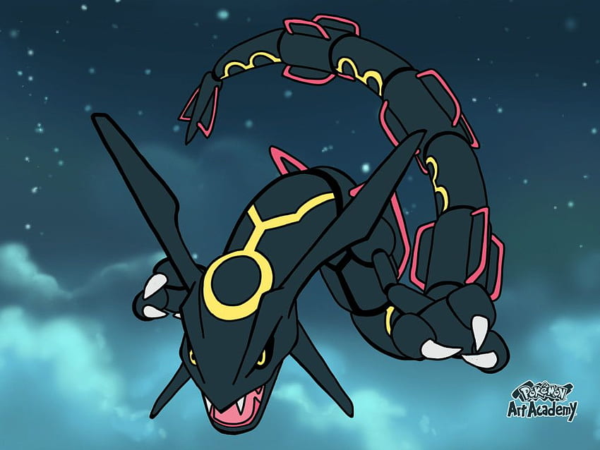 Pokemon Mega Shiny Rayquaza, Shiny Mega Rayquaza Wallpaper HD