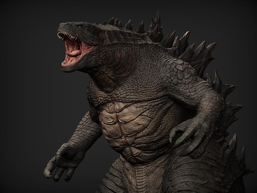 ArtStation, rosto de Godzilla papel de parede HD
