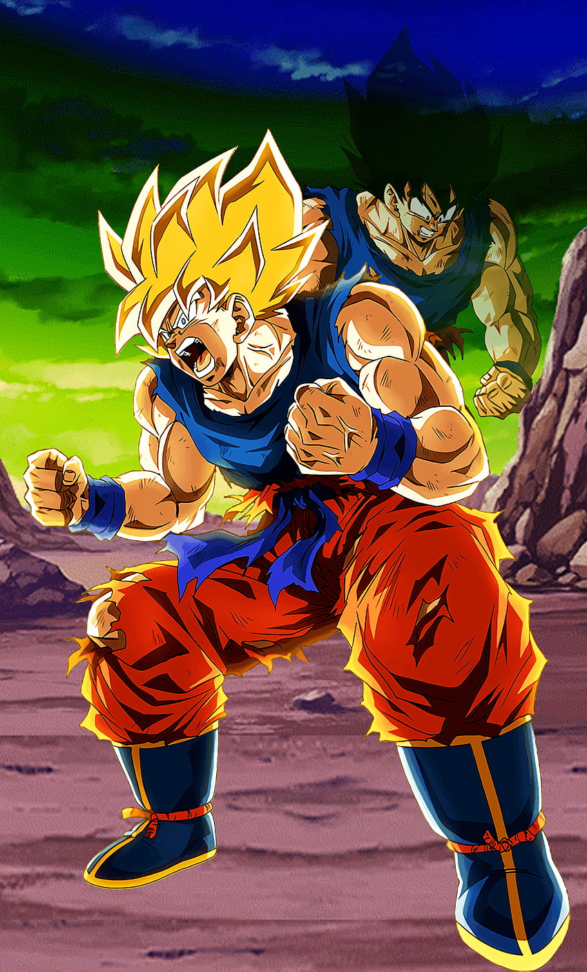 Goku Super Saiyajin 1, DBZ Dokkan Battle HD-Handy-Hintergrundbild