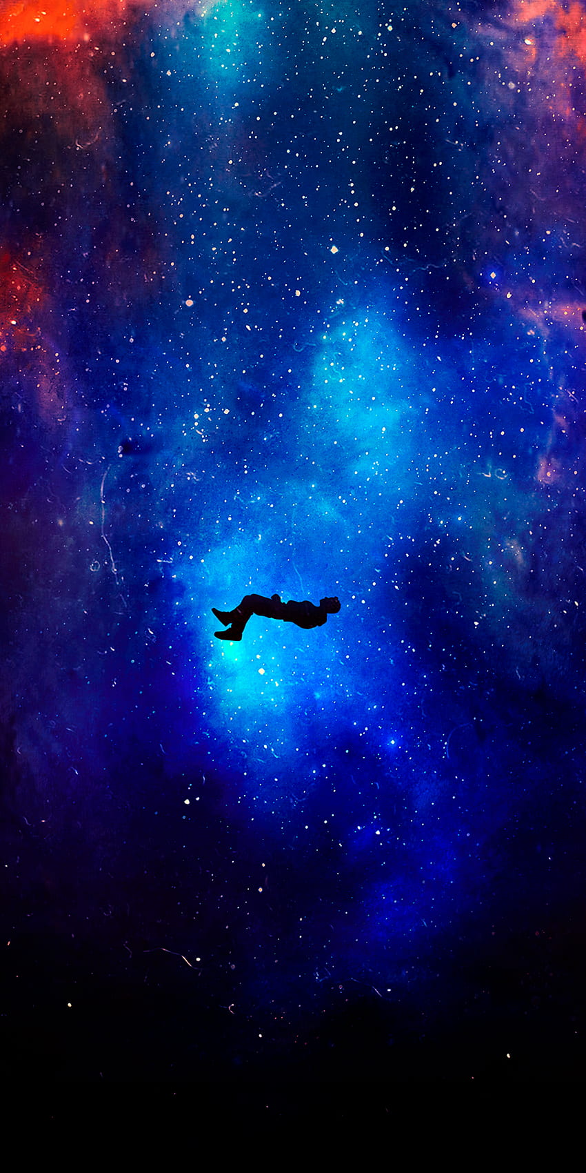 Silhouette, Levitation, space, cosmos, fantasy, . Space iphone , space, Galaxy, Cosmology HD phone wallpaper