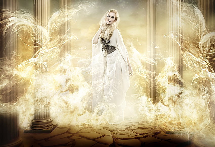 Die himmlischen Göttinnen, gir, abstrakt, fantasievoll, schön, Göttinnen HD-Hintergrundbild