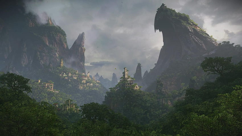 Uncharted 4] [Screenshot] Of Jungle Ruins [] : PS4 HD wallpaper