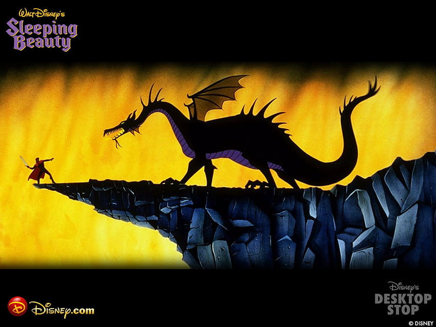 Maleficent Dragon, Sleeping Dragon HD wallpaper