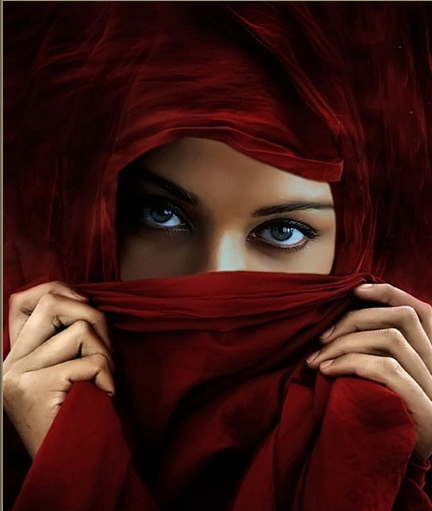 히잡을 쓴 아름다운 눈. 여자 , 눈, 무슬림 여성 HD 전화 배경 화면