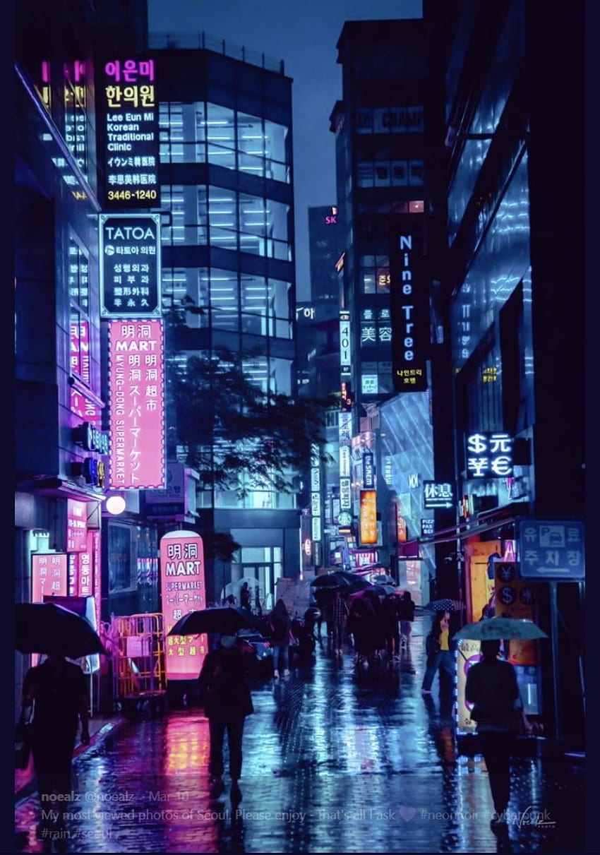 noealz an. Stadtästhetik, Stadtkunst, Cyberpunk-Ästhetik, Neon Noir HD-Handy-Hintergrundbild