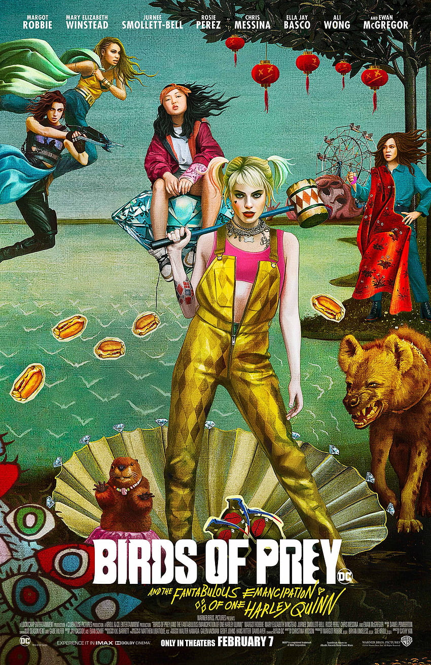 Birds of Prey estrena nuevo póster de la película, Birds of Prey DC fondo de pantalla del teléfono