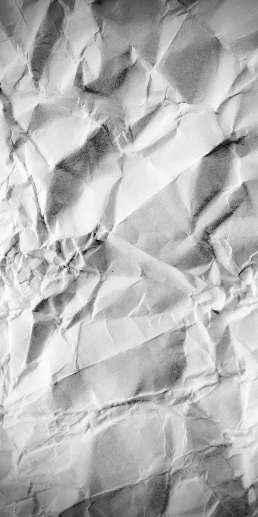 White Crumpled Paper, 1080x2160 HD phone wallpaper