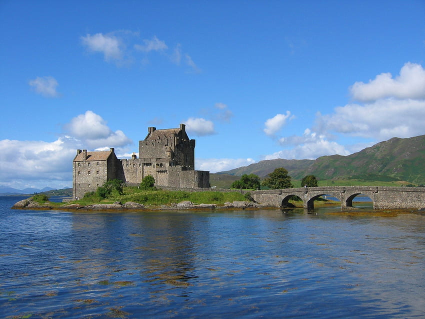 Castello di Eilean Donan - Scozia, Castello di Eilean Donan, Highlands scozzesi, Castelli scozzesi, Scozia Sfondo HD