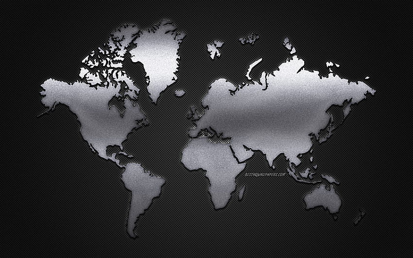 Grey World Background (Page 1), Grey World Map HD wallpaper