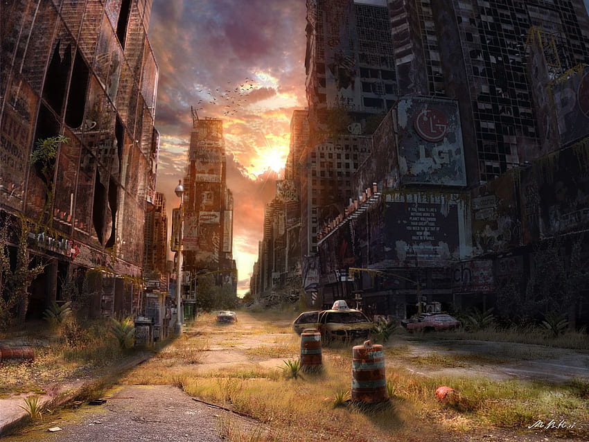 Post-Apokalypse - & Hintergrund, Apokalypse-Stadt HD-Hintergrundbild