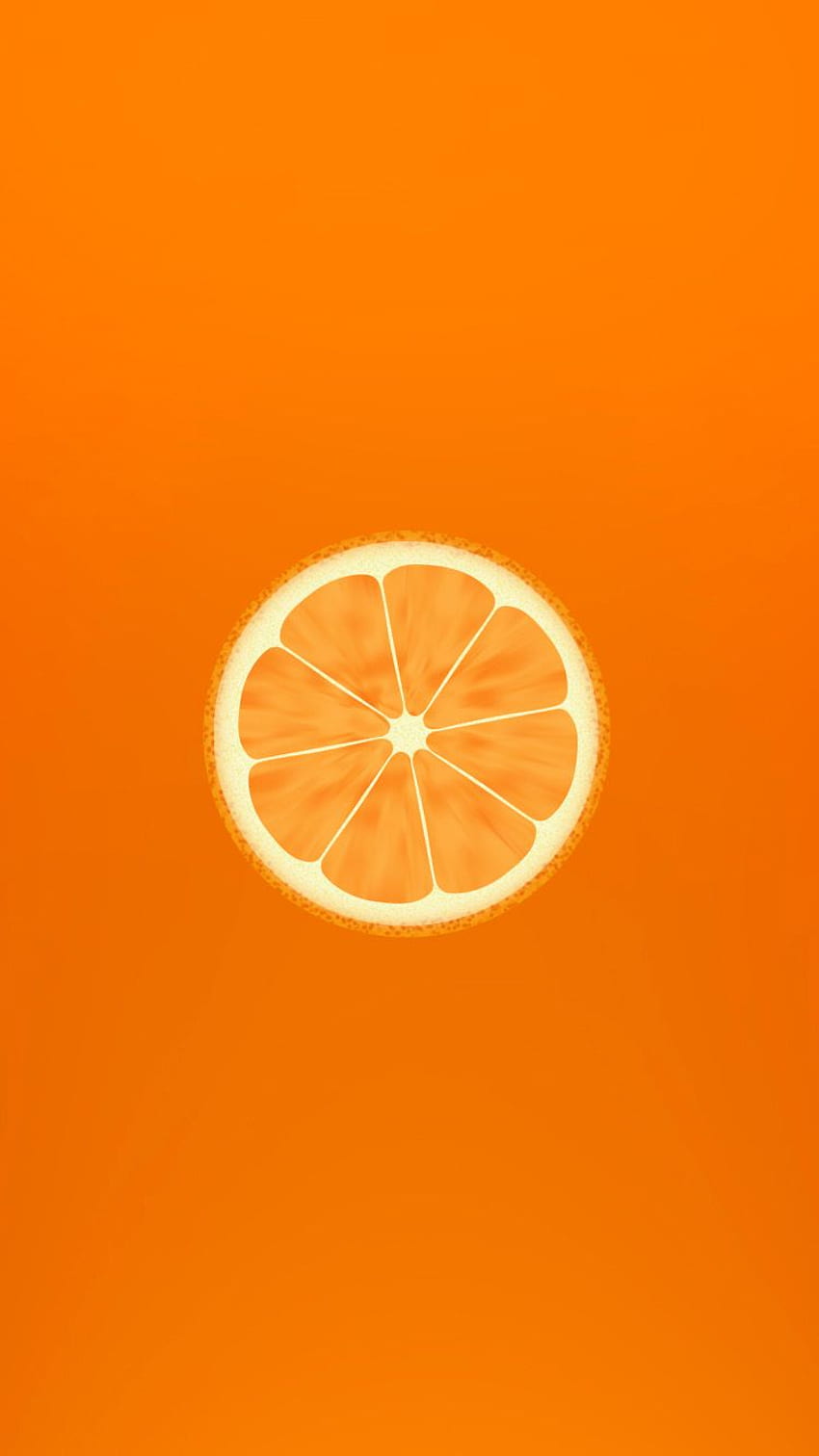 iPhone de fruta laranja., fruta fofa Papel de parede de celular HD