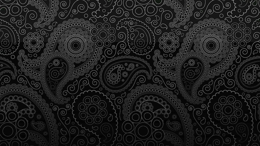 Paisley, Black Paisley HD wallpaper