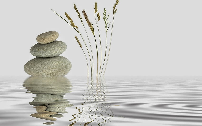 Zen Garden Sand Biały kamień zen z wodą [] dla Twojego telefonu komórkowego i tabletu. Poznaj Biały Kamień. Rock for Walls, River Rock Tapeta HD