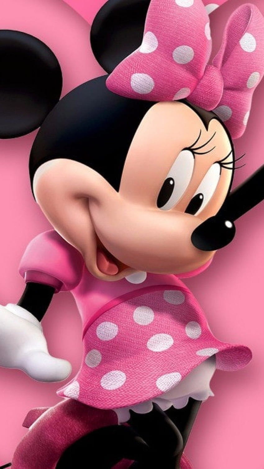 Micky und Minnie Maus, rosa Micky Maus HD-Handy-Hintergrundbild