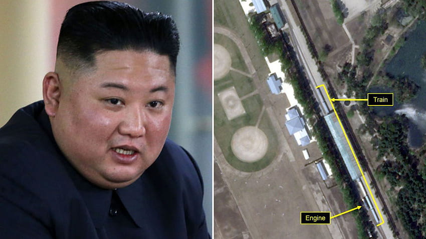 „Влакът на Ким Чен Ун, видян в сателит“ сред противоречия HD тапет