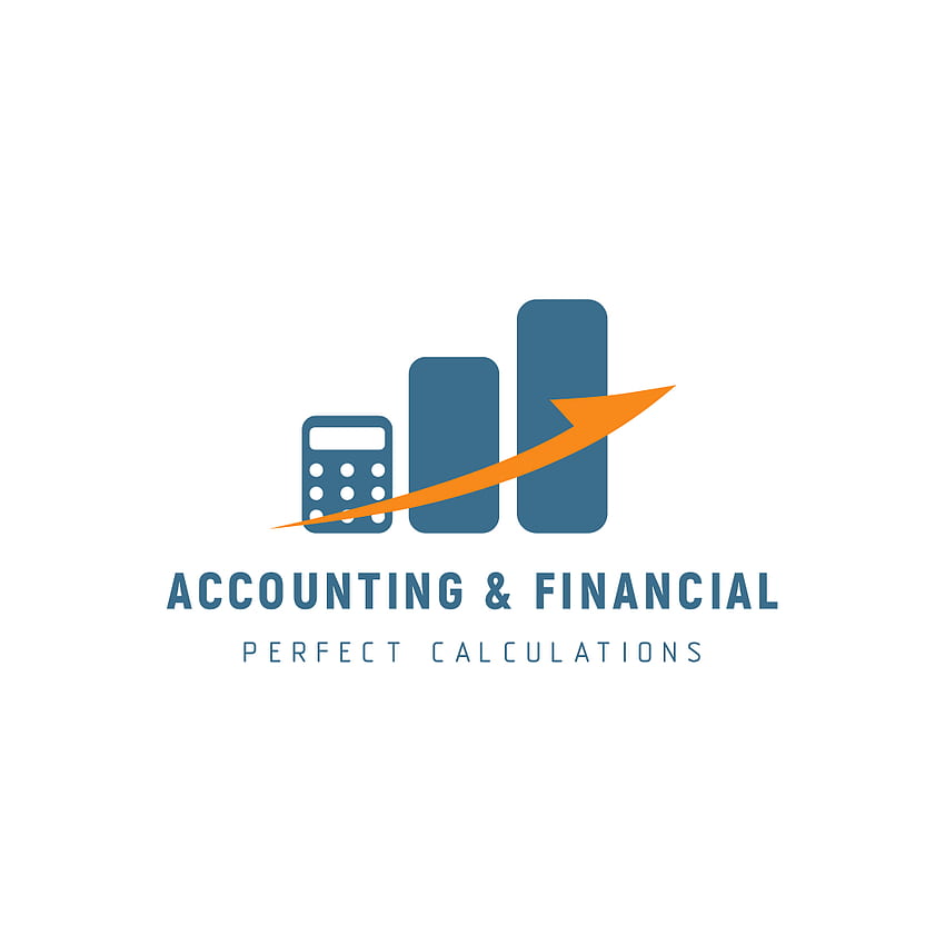 会計および金融サービス センターのロゴ。 会社のロゴデザイン、最高のチームワークの引用、会計 HD電話の壁紙