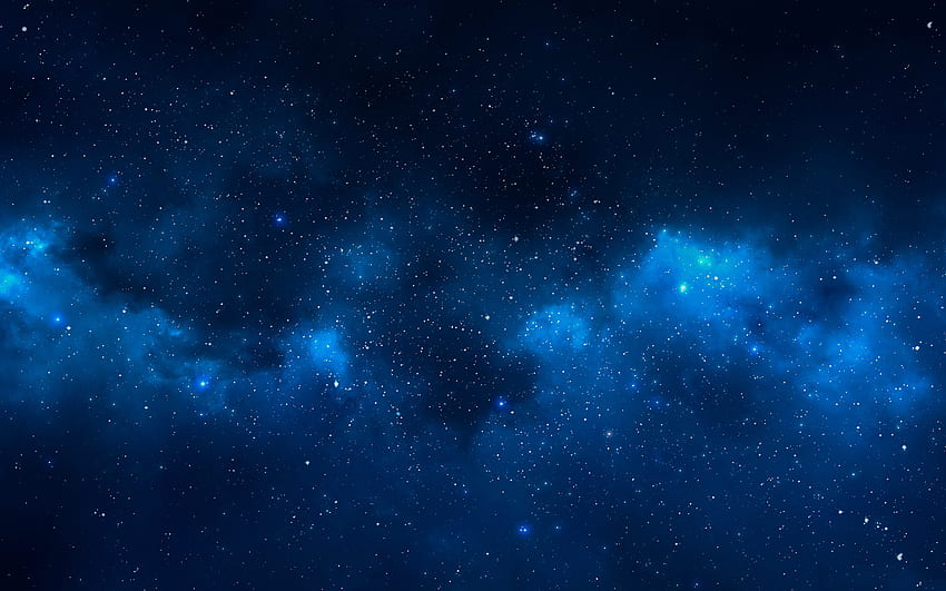 Deep Blue Space, 2017, อวกาศ, ลึก, สีน้ำเงิน วอลล์เปเปอร์ HD