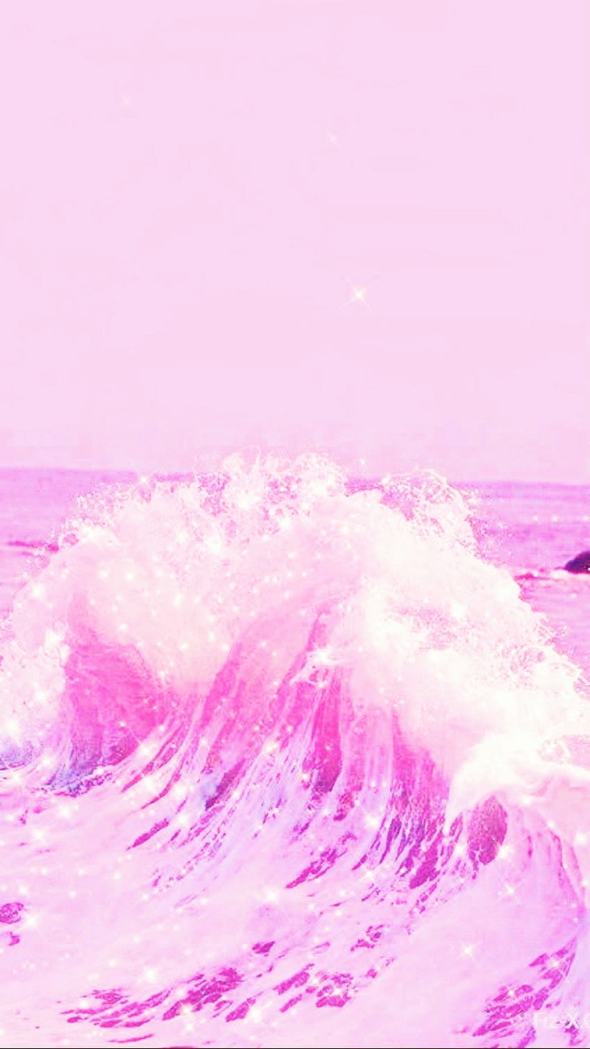 Pink aesthetic waves, magenta, ocean HD phone wallpaper | Pxfuel