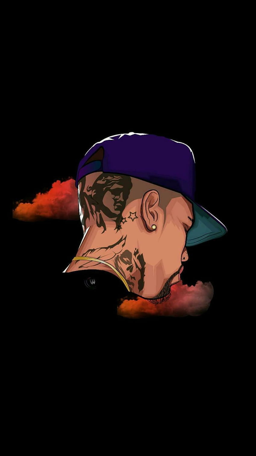 Ein schönes Kunstwerk von Chris Tattoo. Chris Brown-Kunst, Chris Brown-Tätowierung, Chris Brown-Zeichnung HD-Handy-Hintergrundbild