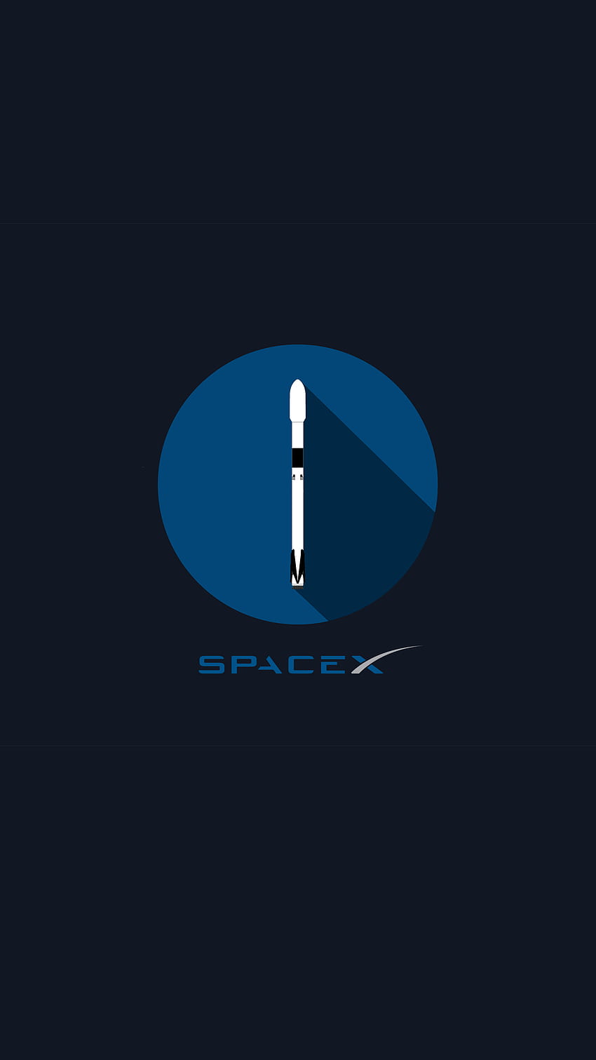 Saya membuat SpaceX datar : SpaceXLounge, Spacex Logo wallpaper ponsel HD