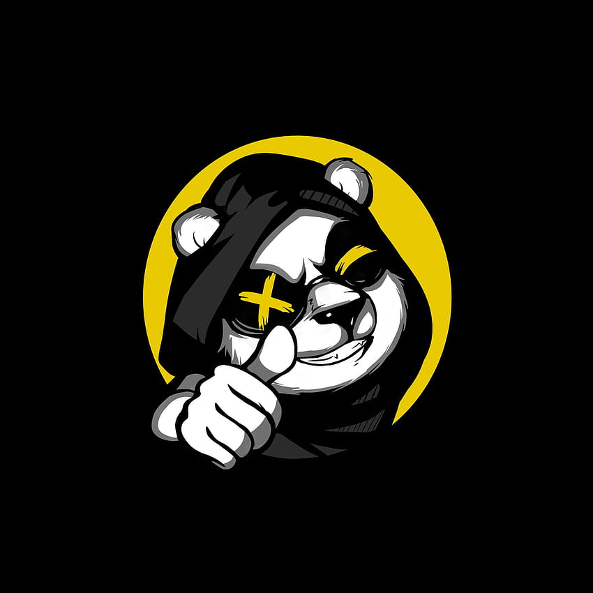 Cooler Panda, verrückter Panda HD-Handy-Hintergrundbild